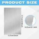 Therwen 20 Pcs 5 x 7 Inch Flashing Aluminum Sheet Roof Flashing Metal Roof for Shed Weatherproofing Areas Around Chimneys or Skylights (Silver)