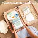 Momcozy Bottle Sterilizer and Dryer, Modular Nesting Space Saving Design, 6 Bottles Capacity, 4 in 1 Compact Sterilizer for Baby Bottles, Breast Pump Parts & Newborn Essentials, Drying Rack Included, White