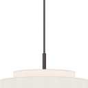 Livex Lighting Fabric Shade 50875-07 Meridian 5 Light Bronze Pendant