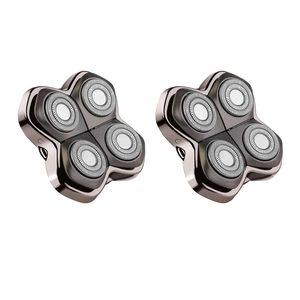 Replacement Head Compatible with Shaver PRO 4, Blade Fit for Skull Pitbull, Butterfly Kiss PRO & Palm Shavers, Replacement Head for Electric Shaver & Blade for Bald Head and for Men/Women (2 Pcs)