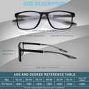 BLOEXCLU 6 Pack Reading Glasses for Men Sports Style Blue Light Blocking Readers with Spring Hinge Women Eyeglasses, +2.5x
