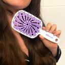 FHI Heat UNbrush Plus Curly Hair Brush for Gentle & Effective Detangling on Wet or Dry Fragile Hair Types Detangler Brush w/ 84 UltraFlex Bristles, Ultra-light, Vented, Anti Static Hairbrush