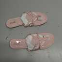 katliu Women's Flat Sandals Flip Flop Sandals Comfortable Dressy Thong Sandals (9, Pink)
