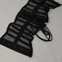 KUOSE Women's Black White Body Shaper, Full Breast Corset Top, Plus Size
 2XS