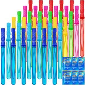JOYIN 36 Pack 14.6 Big Bubble Wands Bulk, Bubble Blower for Kids, Party Favors, Easter, Birthday, Summer Outdoor & Indoor Activity