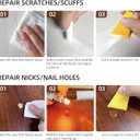 Boncart Wood Filler Sticks, 12 Colors Wood Wax Crayons for Repairing Scratches, Scuffs, Cracks, and Nail Holes on Wood Furniture, Floors, Cabinets, Tables, and Doors