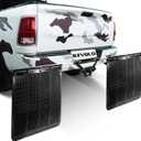 2.5" Hitch Mounted Mud Flaps for Trucks, Truck Mud Flaps Heavy Duty Adjustable Removeable Height and Width, Universal Duty Mud Flaps System to Protects Trailers from Scratches and Dirt.