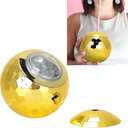 B WELL Ball Tumbler Water Bottle. Gold