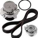 ECCPP Timing Belt Kit with Water Pump Compatible 1998-2005 For Volkswagen Beetle 1999-2006 For Volkswagen For Golf 1999-2005 2011-2012 For Volkswagen For Jetta l4 2.0L 06A121011L 06A109479C 06A109119C