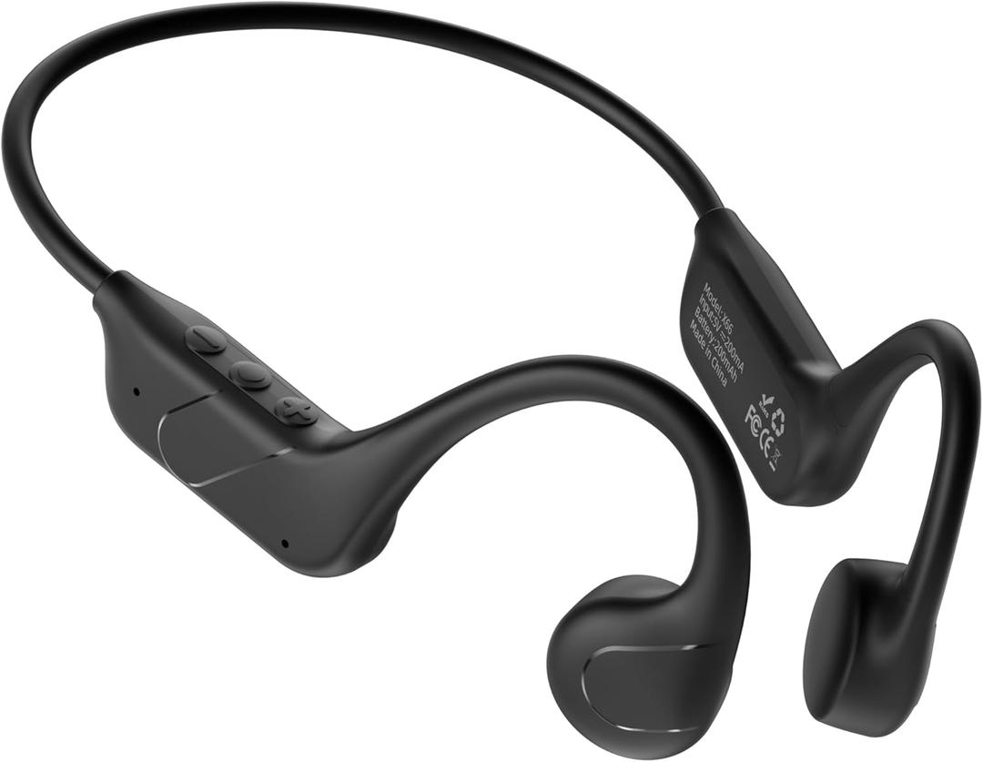 New Bone Conduction Headphones Bluetooth 6.0 Open Ear Headphones with Mic, Balanced Audio, Reduced Sound Leakage, IP54 Waterproof Secure Fit, Wireless Sports Headphones for Running, Workout & Cycling