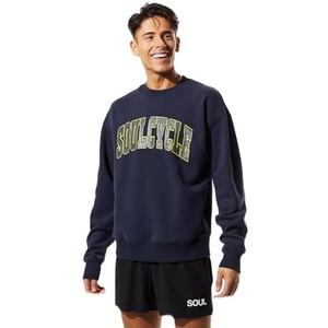 Soul By SoulCycle Unisex Sam Classic Crew Neck Sweatshirt with SoulCycle Logo, L