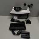 Newentor Weather Station with Rain Gauge and Wind Speed, Weather Stations Wireless Indoor Outdoor, Atomic Clock Thermometer with Wind Meter/Direction, Temperature Humidity Alert, Solar Powered, Dark