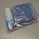 Frozen Party Plates Supplies, Blue and Purple Snowflake Winter Wonderland Disposable Tableware for Christmas Winter Holiday New Year Birthday Party Supplies Decorations, Serve 24