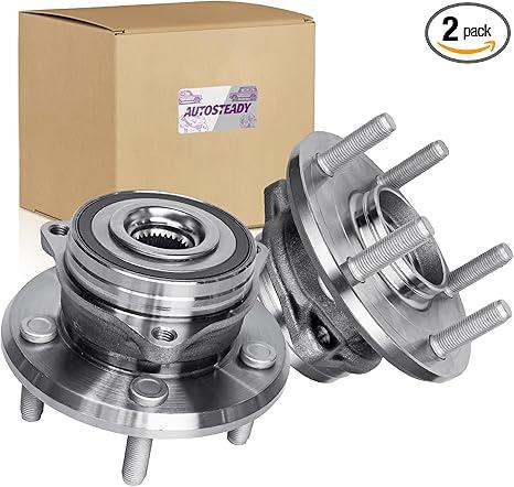 513324 Front Wheel Bearing Hub Compatible with Grand Cherokee 2011-2021, Durango 2011-2022, Grand Cherokee WK 2022 with ABS 5-Lug 2pcs
