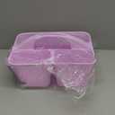 UUJOLY Plastic Portable Shower Caddy Basket Bucket, Cleaning Shower Basket with Handle Compartments Storage Basket Organizer for Bathroom Kitchen College Dorm Sink, Light Purple
