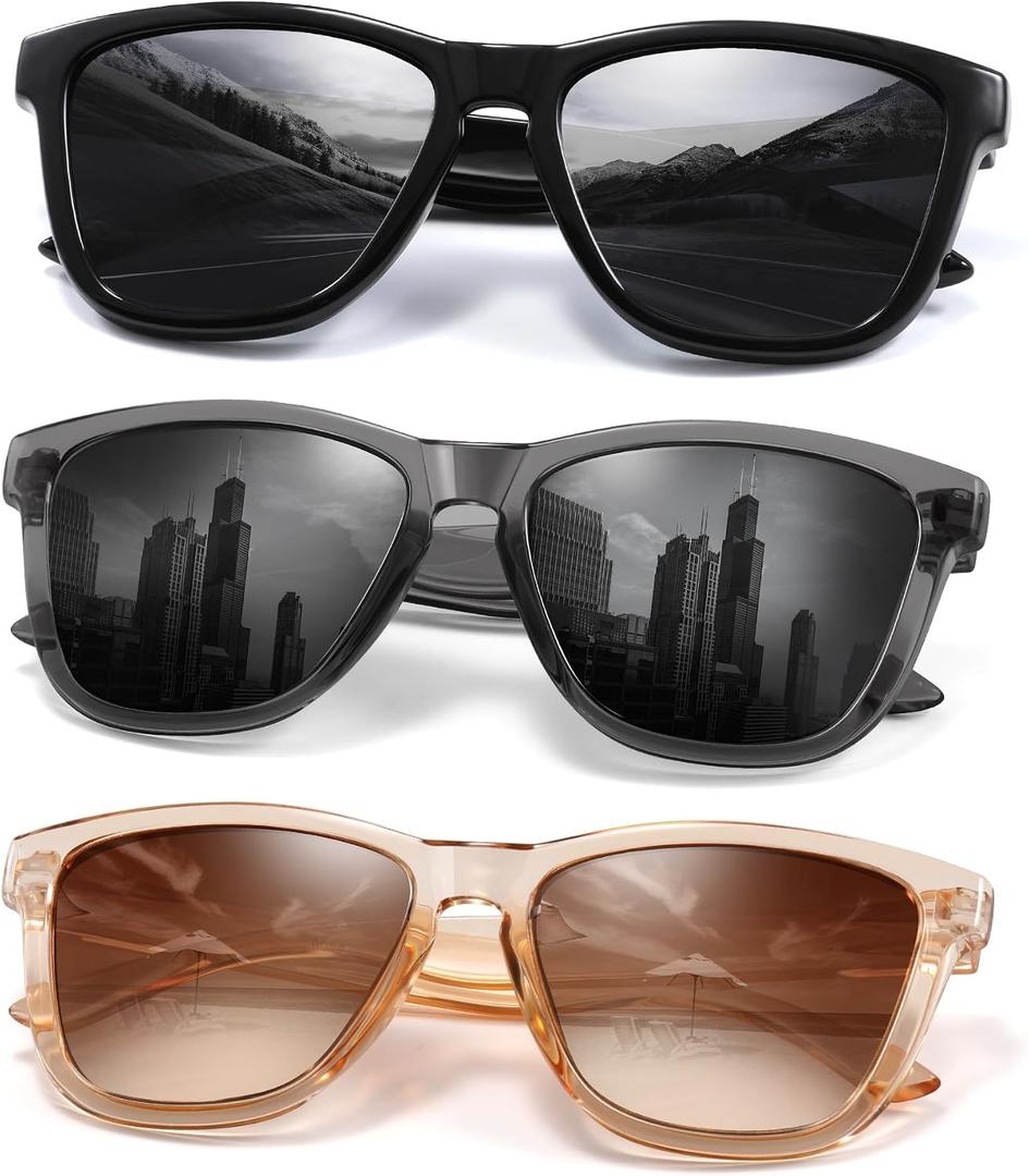 Polarized Sunglasses Womens Trendy Classic Retro Womens Sunglasses Men Driving Sun Glasses UV Protection
