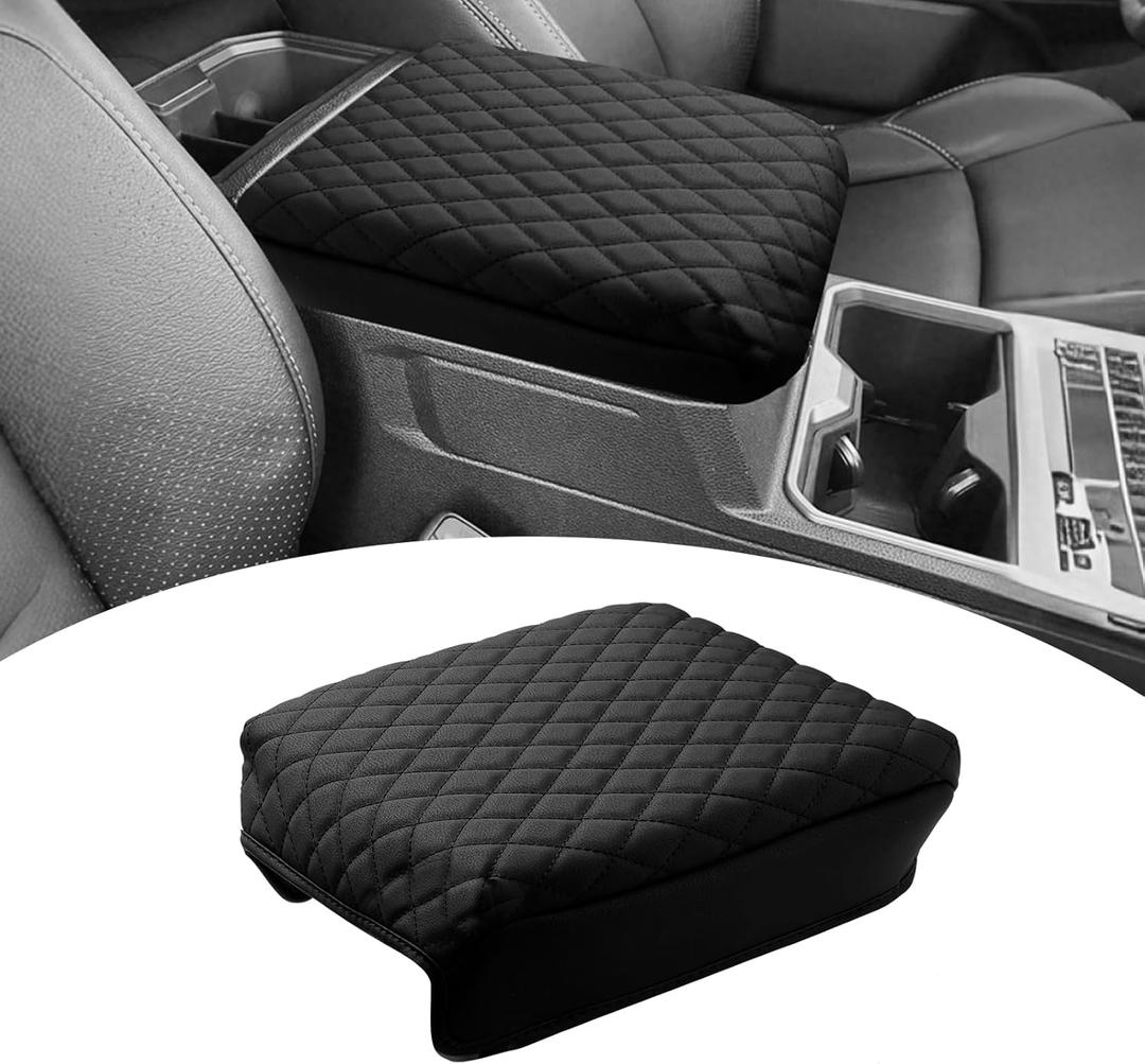 Shademax Custom for 2024 2025 Toyota Tacoma Center Console Cover Armrest Cover for Tacoma Accessories 2026 Armrest Cushion Pad Leather Middle Console Lids Cover Seat Box Protector Anti-Scratch