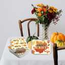 WorldBazaar Cute Thanksgiving Leftover Containers 36PCS Thanksgiving Take Home Containers with Lids Fall Turkey Foil Pans Food Sacks Storage Harvest Party Supplies