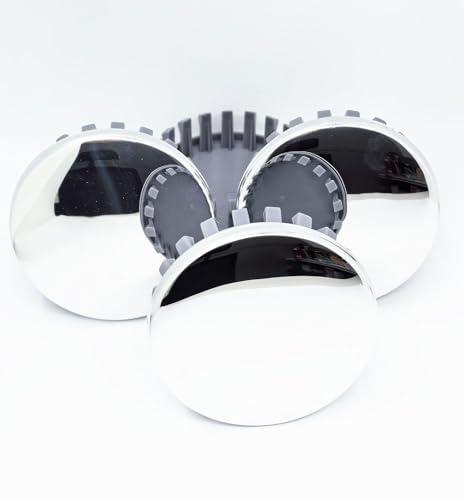 YAKKU 4PCS Wheel Center Caps for 2008-2019 Chevy Suburban Tahoe Yukon ，83mm/3.25"" Car Wheel Hub Caps ABS Rim Center Hub Cover (Bright Silver, OD: 83mm(3.27""), ID: 76mm(2.99""))