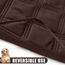 Smiry Waterproof Dog Bed Cover Blanket 40x50, Soft Reversible Pet Blanket, Washable Leakproof Cats Dogs Couch Cover for Sofa, Couch, Furniture, Chocolate/Chocolate