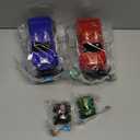 JoyX 2 Pack Light Up Monster Truck Car Toy with Flashing LED Tires, Best Birthday Gift for Boys Ages 3+, Push n Go Cars, Toy, Race Truck Car for Kid Party Favors and Daily Play