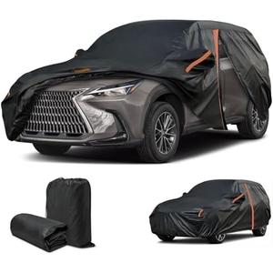 Car Cover for Lexus NX, NX Cover 2015-2025, Heavy Duty Outdoor Car Cover Sun UV Dust Protection,SUV Cover with Door Zipper/Reflective Strip/Mirror Pockets/Windproof Bands