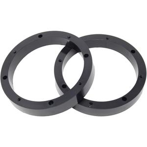 Audiopipe 1 Pair 6.5" Plastic Speaker Spacer Rings - Subwoofer Mid Range Custom Installation Mounting Adapter, Black