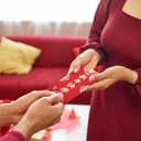 30 Pcs Chinese New Year Decoration 2026 Include 2 Pcs 45 x 9in Chinese Knot Couplets 6 Red Envelope 16 Potted Plant Pendant and 6 Copper Coin Pendants for Lunar New Year Decoration(Blessings)