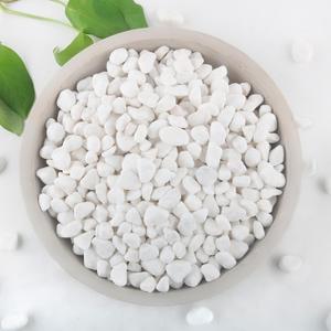 Mulctun 2Lb White Rocks for Plants, 1/4"-3/4" White Pebbles, Decorative Stones for Vases, Small Aquarium Gravel for Fish Tank Garden Rocks for Potted Plants & Home Decor