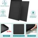 URMONA 34" x 22" Waterproof Silicone Mat in Multiple Sizes & Colors, Under Sink Mat for Kitchen & Bathroom, Pet Food Pad for Dogs & Cats, Kitchen Cabinet Liner, Multi-Purpose for Storage(Light Grey)