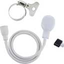 2m/ 6.56ft Sink Spray Rubber Hose Portable Sink Hose Faucet Sprayer Shampoo Sprayer Handheld Faucet Shower for Pets, Bathing Baby, Washing Hair, Rinsing Vegetables Type-C Convertor