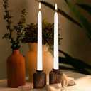 YOROXRG 100Pack White Taper Candles, 7-8 Hours Burn Time, Unscented, Smokeless and Dripless, 0.75 x 10 Inch Dinner Candle Set for Household, Wedding, Party and Home Dcor Candlesticks