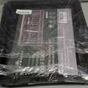 Homecor Silverware Organizer - Expandable Large Kitchen Drawer Organizer Utensil Organizer with 2 Removable Knife Blocks, 22"x 19"Cutlery Tray Drawer Dividers for Kitchen Flatware(6-9 Slots) (Black)