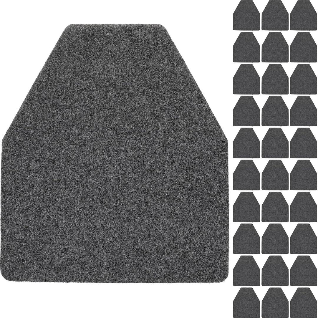 Nuanchu 30 Pack Nonslip Floor Mats - Water Absorption Urinal Mats, Bathroom Urinal Floor Pads for Men's Restroom (Grey)