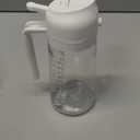 TrendPlain 16oz/470ml Glass Olive Oil Sprayer for Cooking  2 in 1 Olive Oil Dispenser Bottle for Kitchen Gadgets and Air Fryer Accessories, Salad, BBQ - White