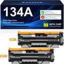 134A Toner Cartridge Replacement for HP 134A W1340A 134X W1340X Black Toner Cartridge Compatible with HP M209dw MFP M234dw M234sdw M234sdn Printer - 2 Black,with Chip