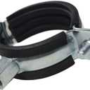 AKIHISA 5PCS Split Ring Pipe Hanger Heavy Duty Adjustable Pipe Bracket Clamp Wall Ceiling Mount Pipe Supports ID 5.5 Inch(140mm)