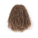 GIX Yanky Twist Crochet Hair - 10 Inch 8 Packs (240 Strands) Brown Highlight 3 Tones Pre-twisted Fluffy Spring Mini Twist Short Bob Passion Twist, Crochet Braiding Hair (10 Inch, F4/30/27-8P)