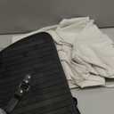 Gueevin Corner Bamboo Laundry Hamper with Lid and Removable Liner Corner Bamboo Laundry Basket with Handle Washing Clothes Basket Storage Bin for Bedroom Bathroom(Black,Vertical Slatted)