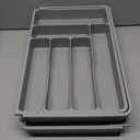 Lifewit Large Silverware Drawer Organizer, Expandable From 21 to 36 Inches, BPA Free Plastic Utensil Tray for Kitchen, Adjustable Flatware and Cutlery Holder for Spoons Forks Knives, Gray