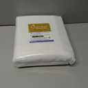 OWENIE Bob White Curtains 84 Inch Length 2 Panels Set for Living Room Bedroom, Light Filtering Rod Pocket Faux Linen Textured Curtain Drapes 84 inches Long, 2 Pcs Each 40Wx84L Inch, White