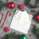 2 x Whaline 25 Pack Christmas Party Invitation Cards Holly Greenery Watercolor Leaves&Berries Invitation Paper Cards with Envelopes Xmas Holiday Party Invites