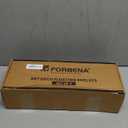 Forbena Black Floating Shelves for Bathroom Wall Set of 2, Kitchen Spice Rack Wall Mount, Modern Wood Hanging Wall Shelves for Bedroom Organizer, Restroom Pantry Closet Storage (Grey-Black)