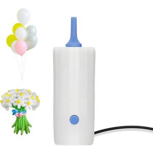 ABS Balloon Pump Electric Air Pump for Long Balloon Inflator Blower Machine for Birthday Party Celebration Balloons Decorations for Twisty Animal Balloons (Blue)