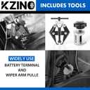 KZINO Windshiled Wiper Puller Tool, Heavy-Duty Arm Battery Terminal Bearing Remover Puller Kit, Windshield Wiper Arm Removal Tool, Arm Bearing Remover Puller Repair Tool
