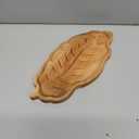 Wood Leaf Design Key Tray for Entryway Table, Aesthetic Desk Organizer for Home, Key Bowl, Jewelry Tray, Serving Tray Platter Breakfast Table Kitchen Decor