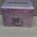 GirlsHome Kids Makeup Set for Girl 56 Pcs Washable Real Cosmetic, Non-Toxic Frozen Toys Toddler Makeup Kit, Frozen Princess Dress up Kit Christmas & Birthday Girl Gift for 3-12 (Frozen Purple)