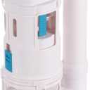 uxcell Toilet Flush Valves, 2 Inch Dual Flush Valve Split Push Button Toilet Bottom Inlet Fill Valve Toilet Replacement Parts(240mm Height, White)