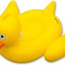 SWIMLINE ORIGINAL 90620 Giant Inflatable Lucky Ducky Pool Float | Oversized Ride-On Float with Stable Legs & Wings | Lounge Floatie Perfect for Parties & Relaxation