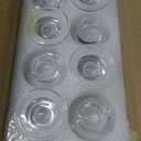 Glasseam Glass Tapered Candlestick Holders: 20Pcs Small Taper Candle Holders Bulk Short Candle Stick Candle Holder Clear Modern Candle Holder for Table Centerpiece Wedding Christmas Dining Party Decor
